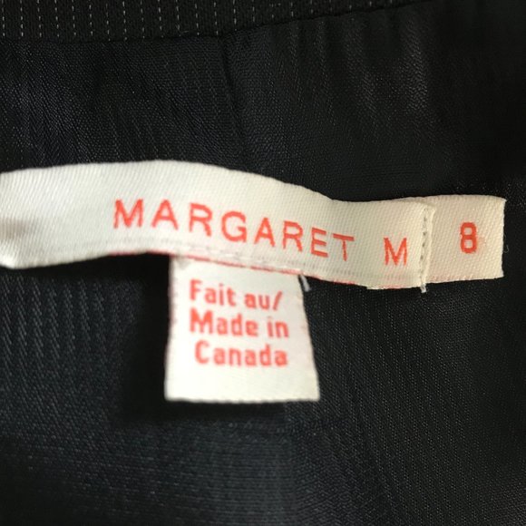 Margaret M - Black Jacket with White Strips - Picture 6 of 6